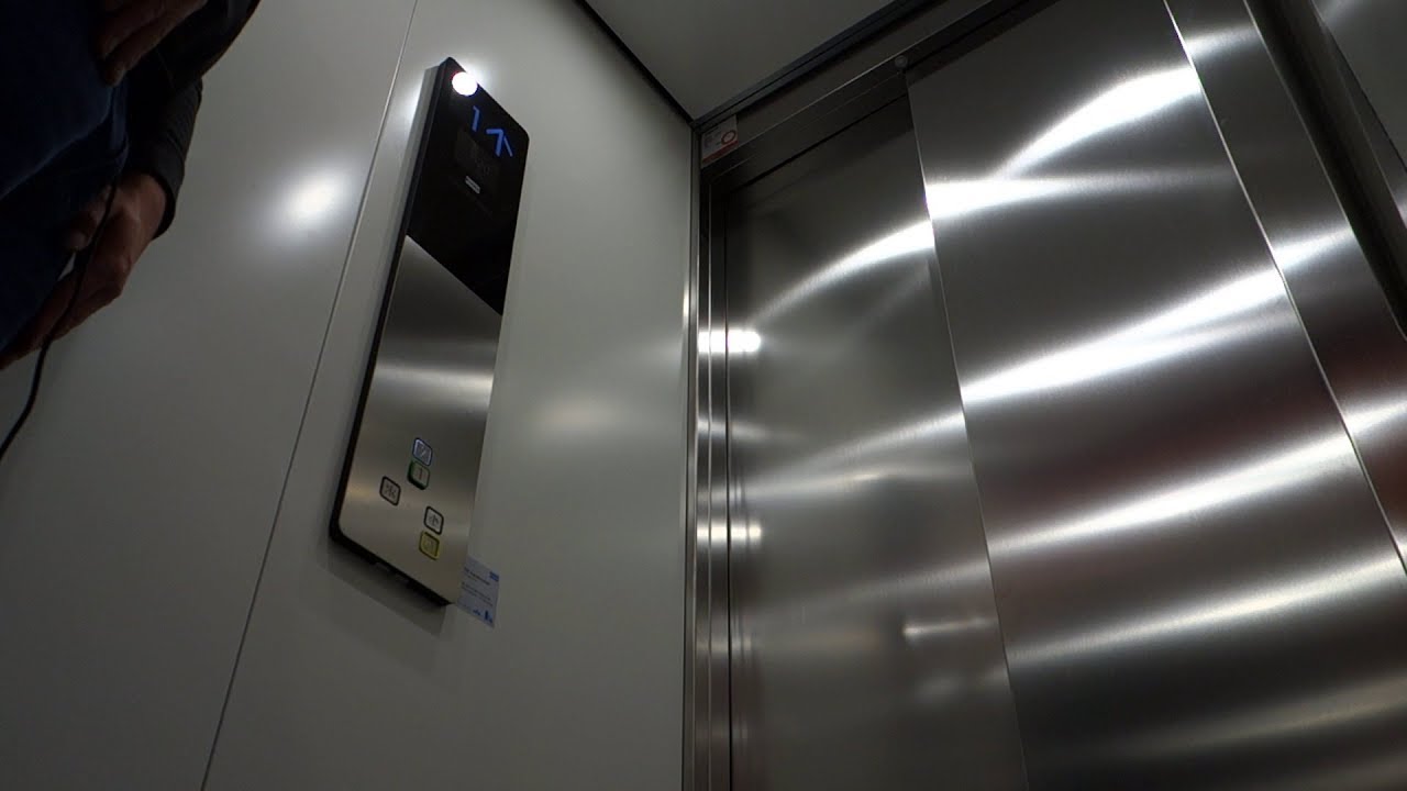 СОВЕРШЕННО НОВЫЙ!!! Тяговый лифт KONE MonoSpace MRL @ Spårgatan 1-9, Седерхамн, Швеция.