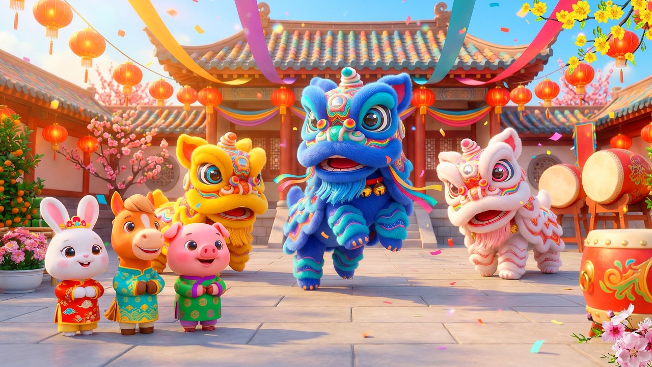NHẠC XUÂN THIẾU NHI 4K REMIX SÔI ĐỘNG CHO BÉ NGHE NGÀY XUÂN - Ca Nhạc Hoạt Hình Tết BÍNH NGỌ 2026