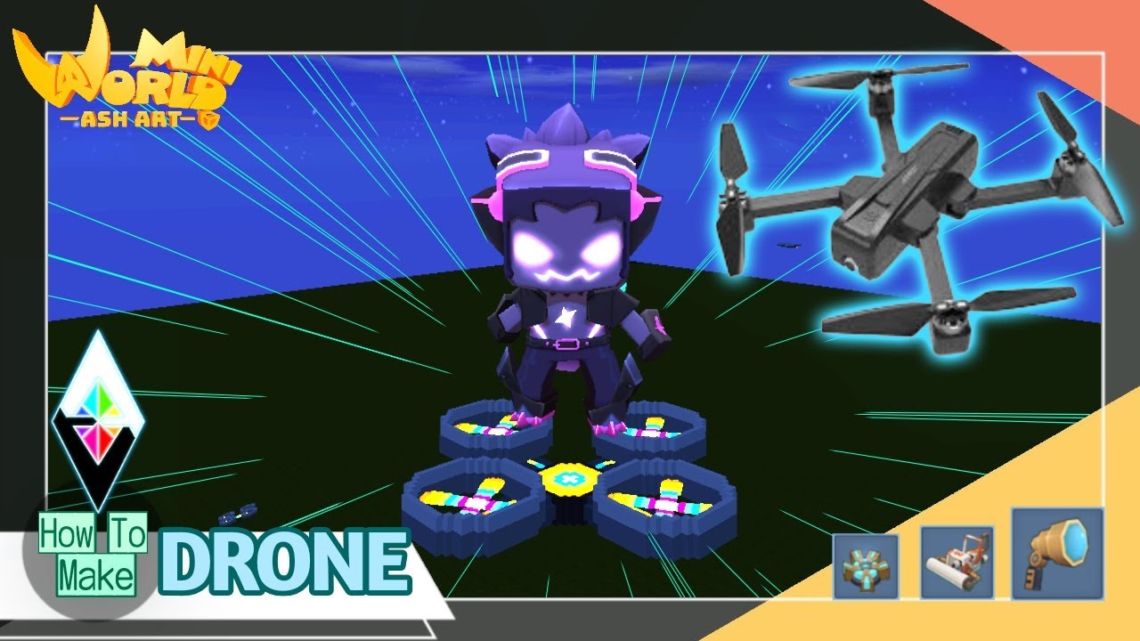 Mini World Block Art : Tutorial - How To Make  Drone