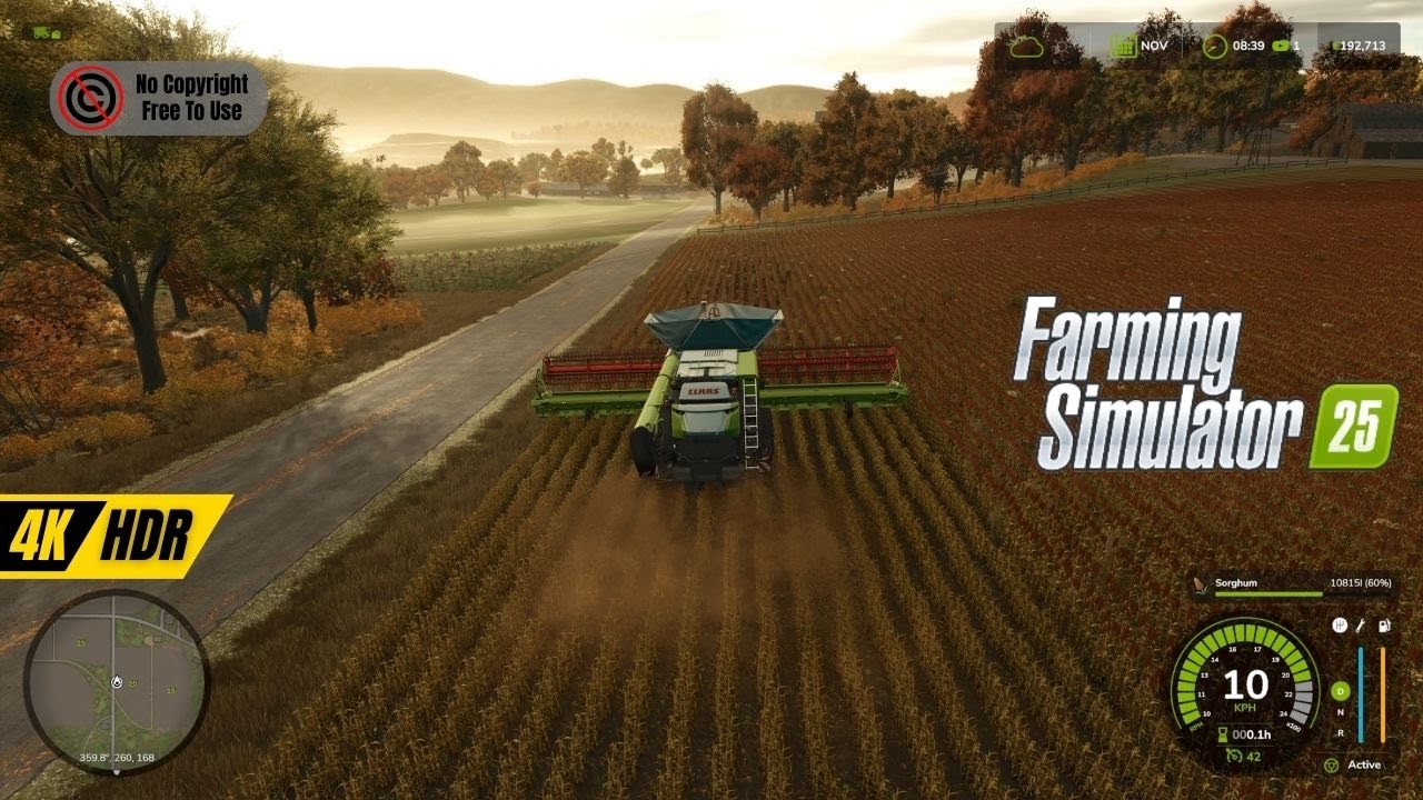 [4K] Farm Simulator 2025 Gameplay &ndash; No Copyright, Free to Use!