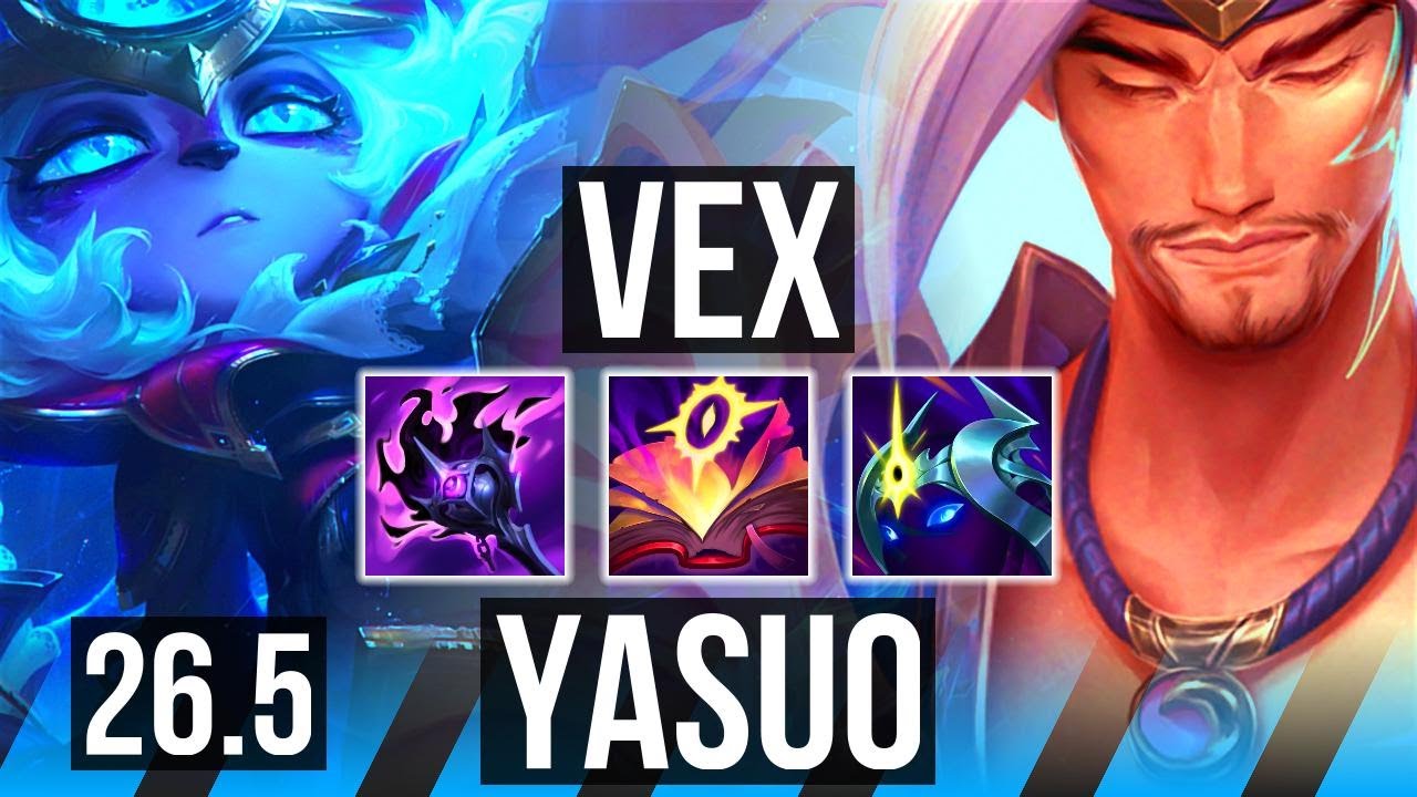 VEX vs YASUO (MID) | 57K damage, Good KDA: 21/3/12 | EUW Grandmaster | 26.5
