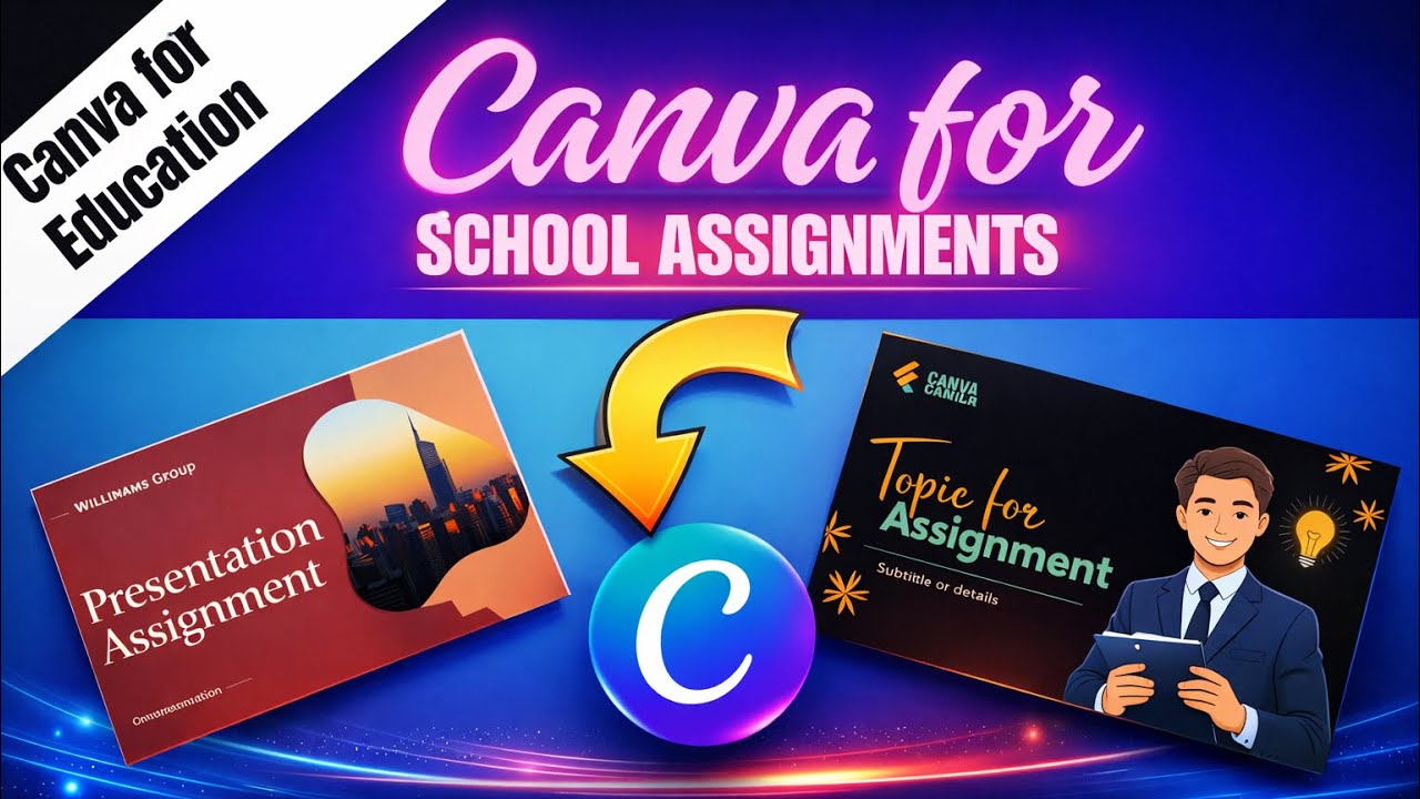 Canva Tutorial for Students in urdu | How to Use Canva for School Assignments 