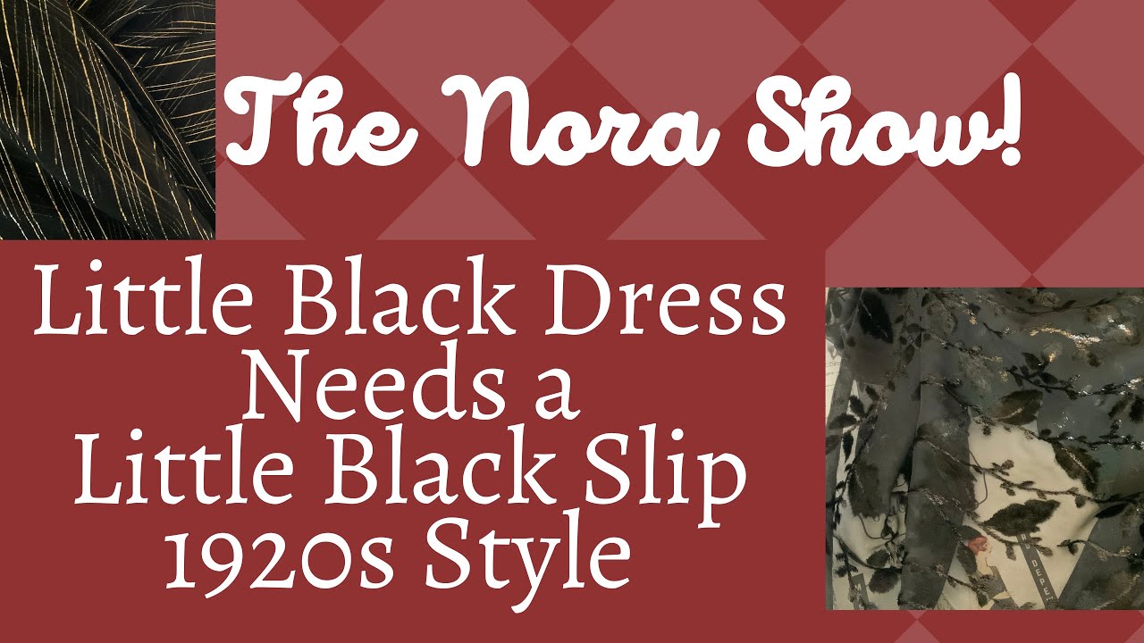 Little Black Dress Needs a Little Back Slip - Vintage 1920s Style
