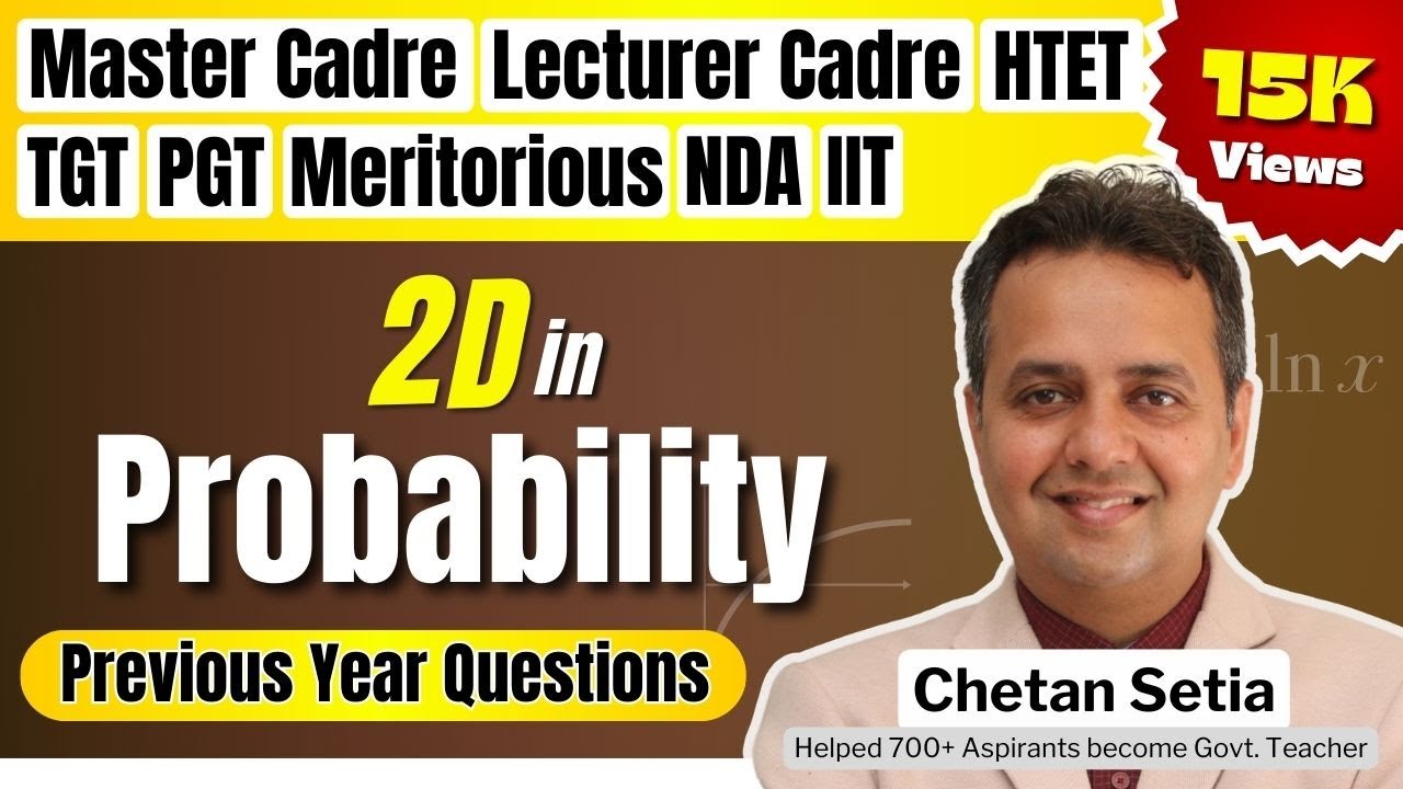 Master Cadre 2023 | Probability Graphical Representation | Chetan Setia | Master Cadre Maths