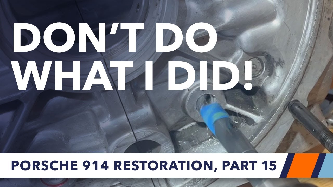 Replacing oil galley plugs in a Porsche 914 type 4 vw motor