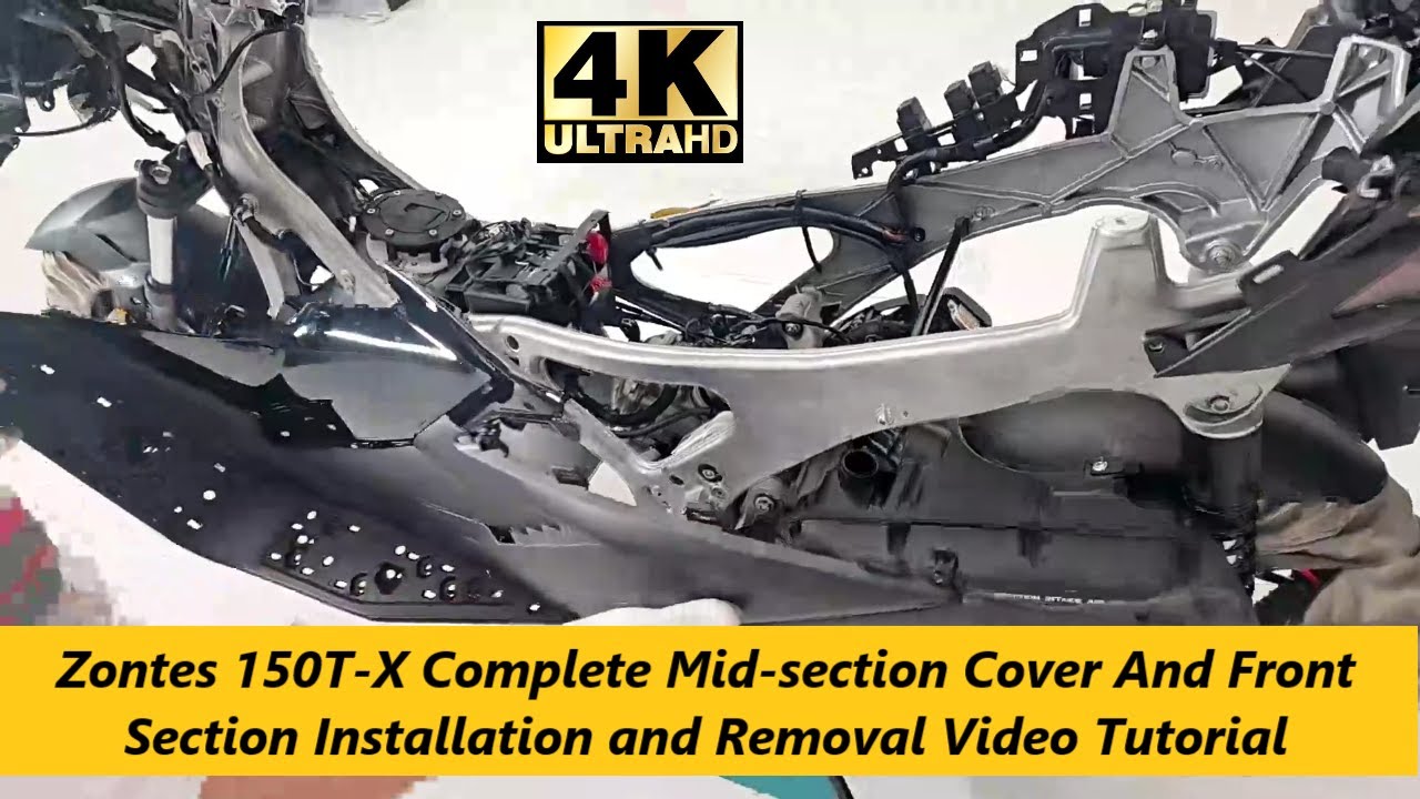 2026 ZONTES 150 X Mid section Cover Installation and Removal Video Tutorial