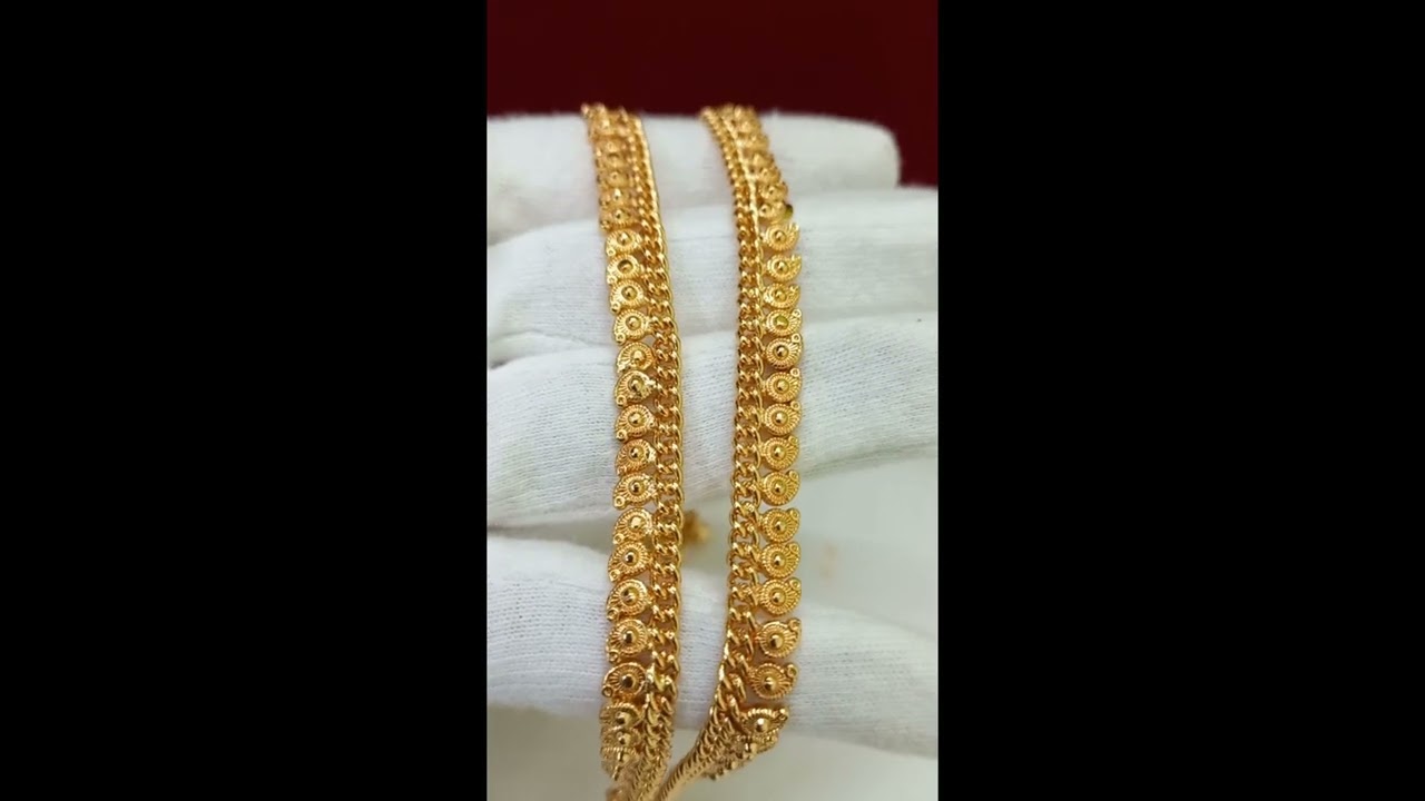 IMPON 1GM GOLD PLATED JEWELLERY #anklets