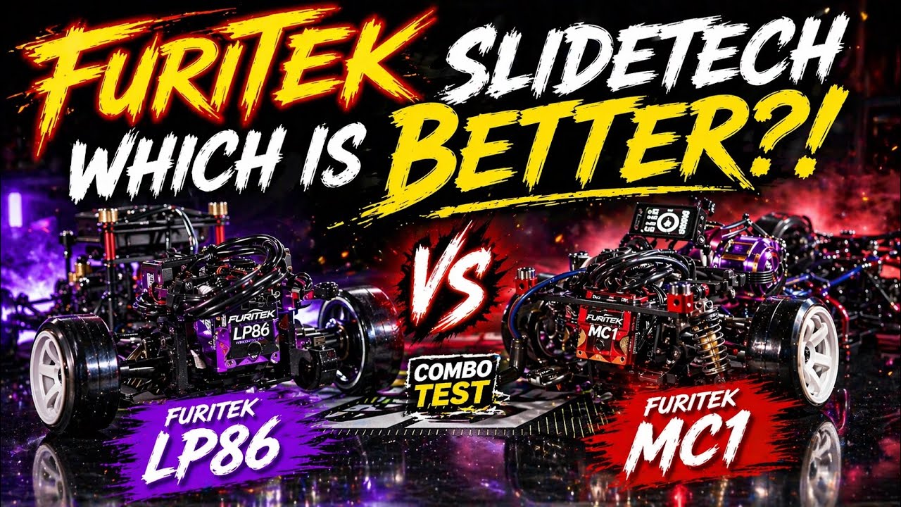FURITEK SLIDETECH Combo ESC MOTOR SCREEN FAN Test and Review RC DRIFTING