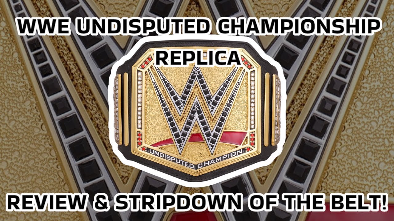 WWE UNDISPUTED CHAMPIONSHIP REVIEW & STRIP DOWN OF PARTS! Comparison with Universal Replica Belt!