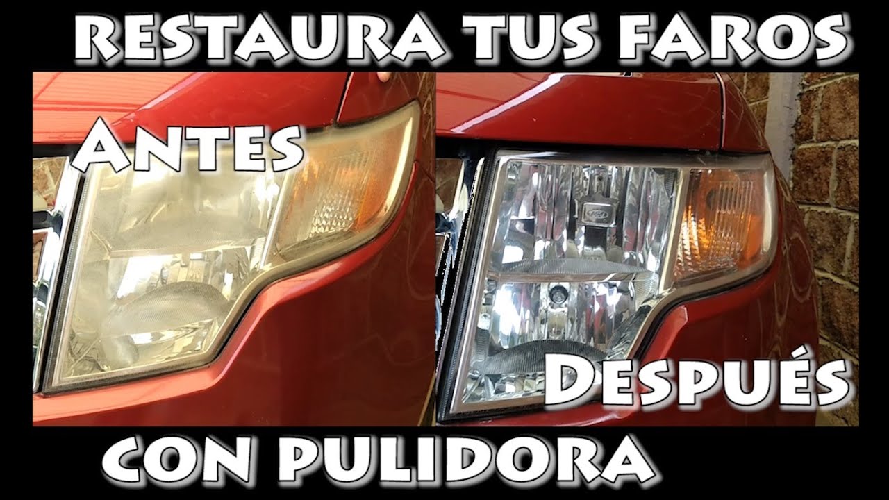 ¿Cómo pulir los faros de tu auto? || How to restore headlights?