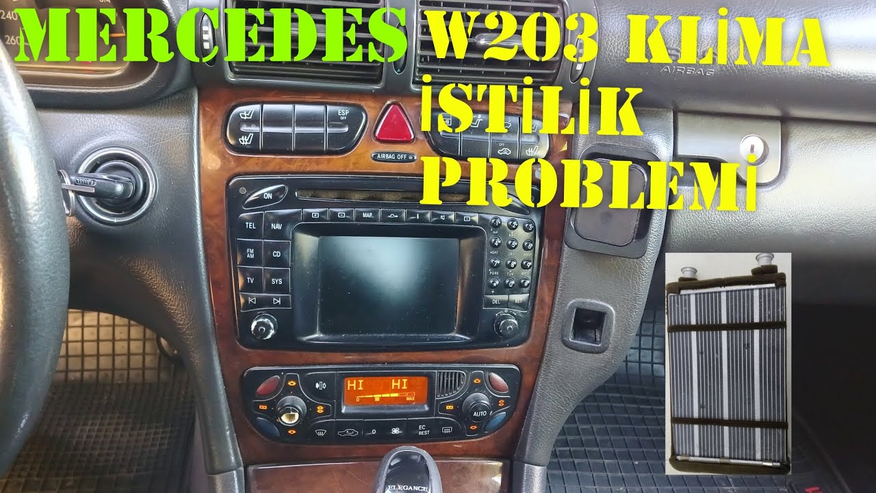 MERCEDES W203 PEÇ RADYATORUNUN TƏMİZLƏNMƏSİ. #w203 #clima #radyatör