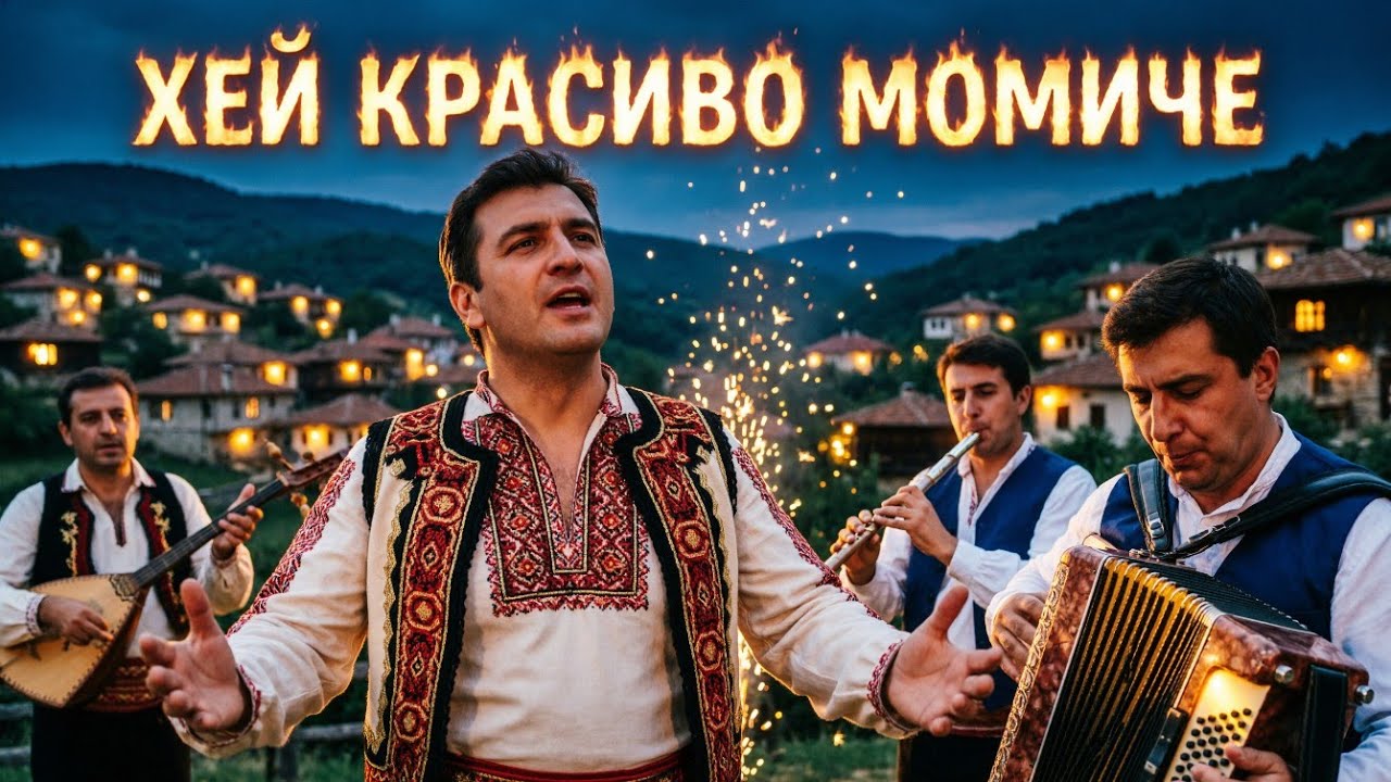 ХЕЙ КРАСИВО МОМИЧЕ - 🔥  Фолк-поп хит с акордеон, кавал и гъдулка! Усети балканския ритъм!🇧🇬