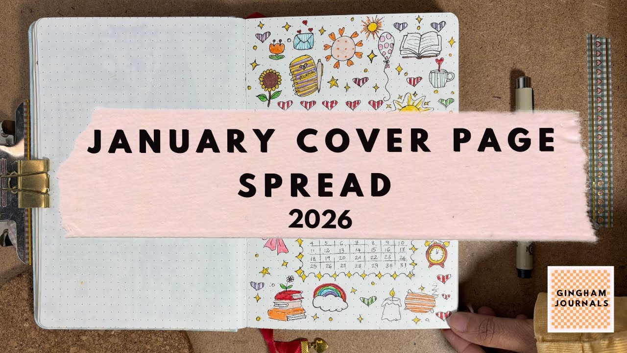 January Cover Page Spread |New-year Journaling 2026❄️
