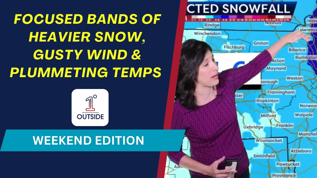 Weekend Edition: Banding Snow Today,  35–45 mph Gusts & Plummeting Temps and Wind Chill Values