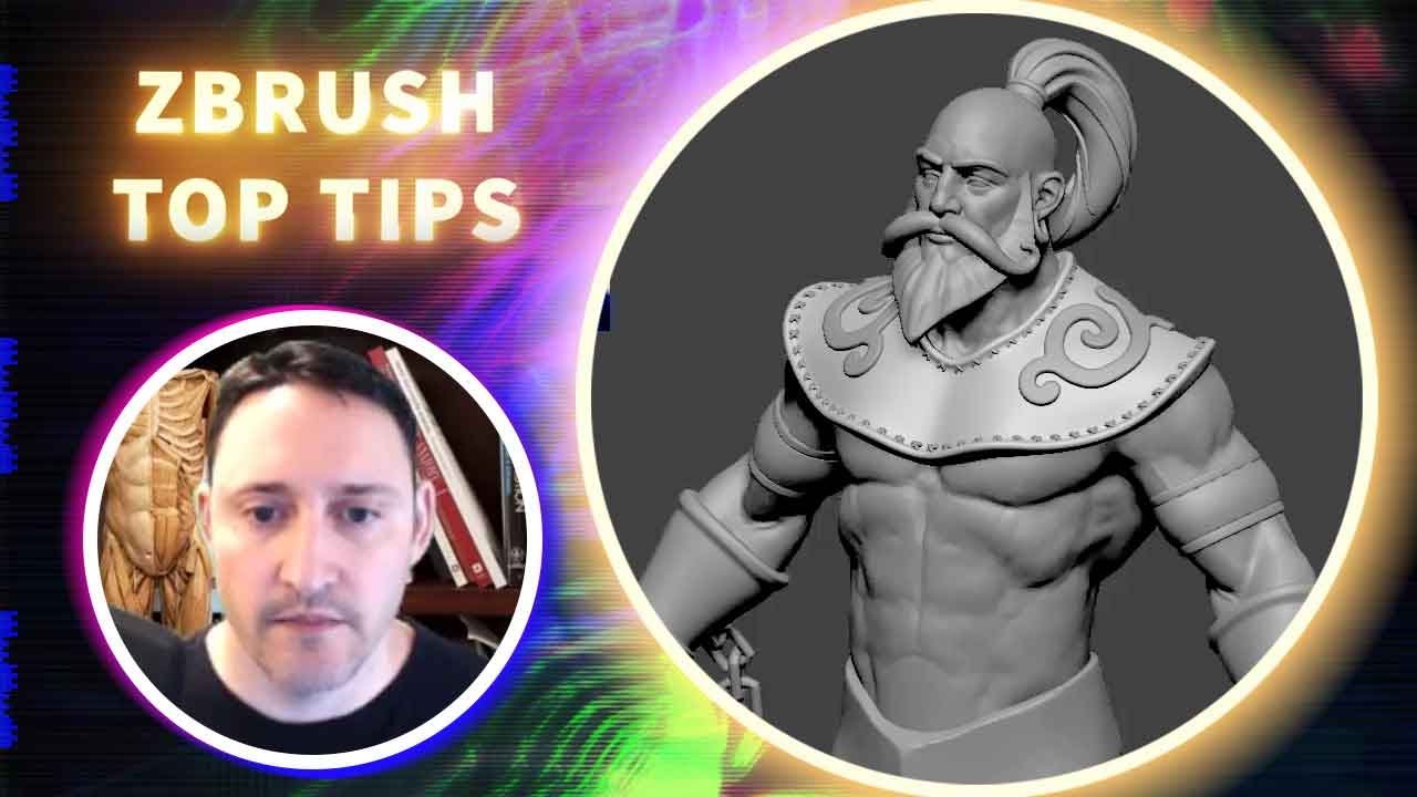 Quickly Create Stitching Along a Curve - ZBrush Top Tips - Michael Pavlovich
