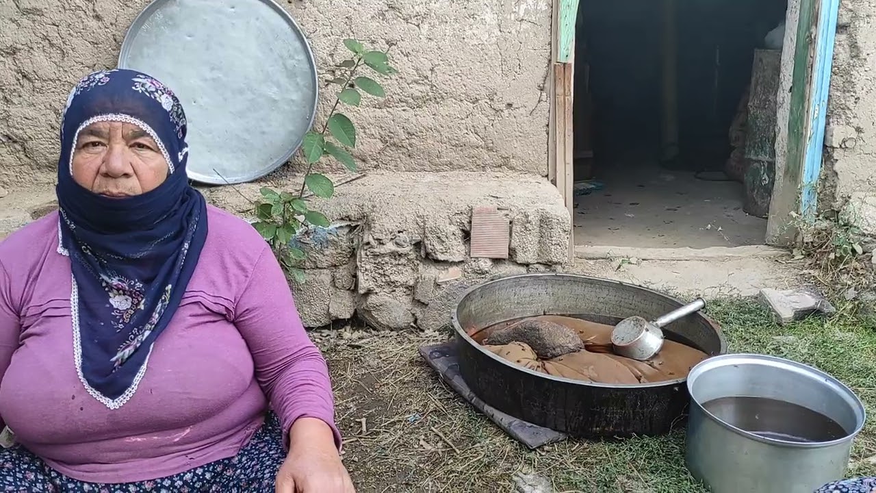 pekmez yapımı sarıca köyümde