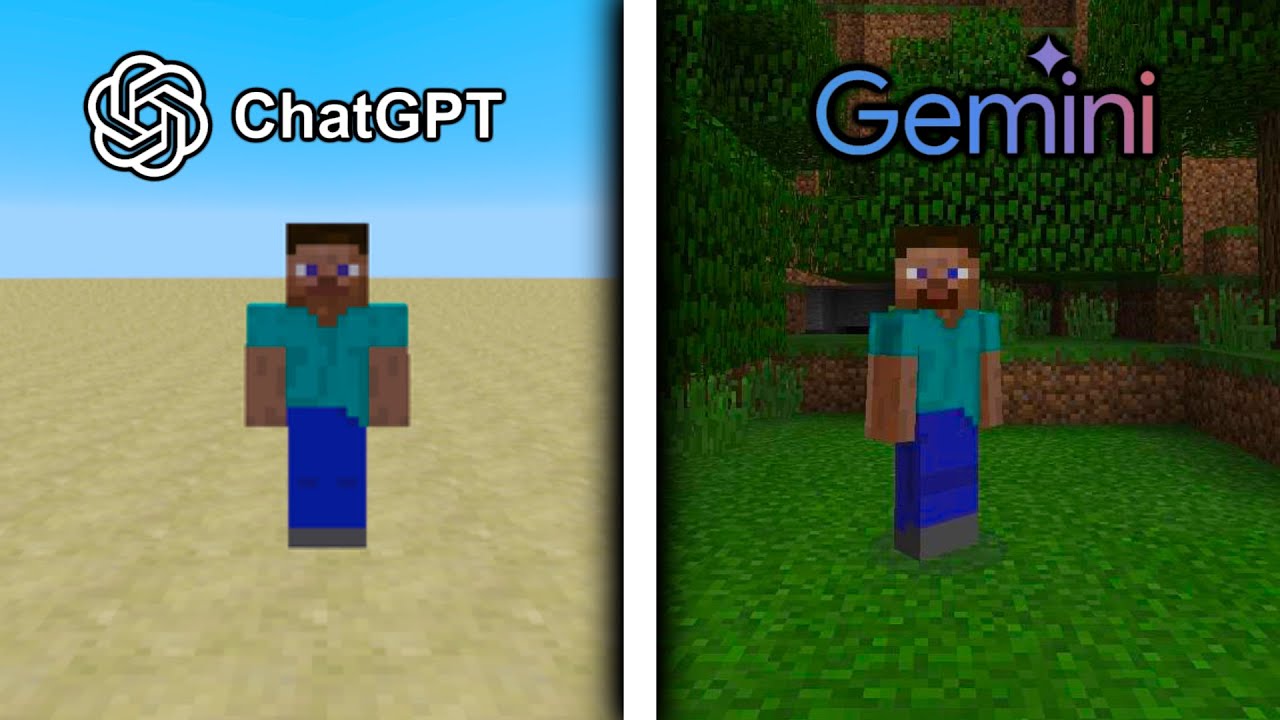 ChatGPT vs Gemini?! Minecraft w 15 minut!