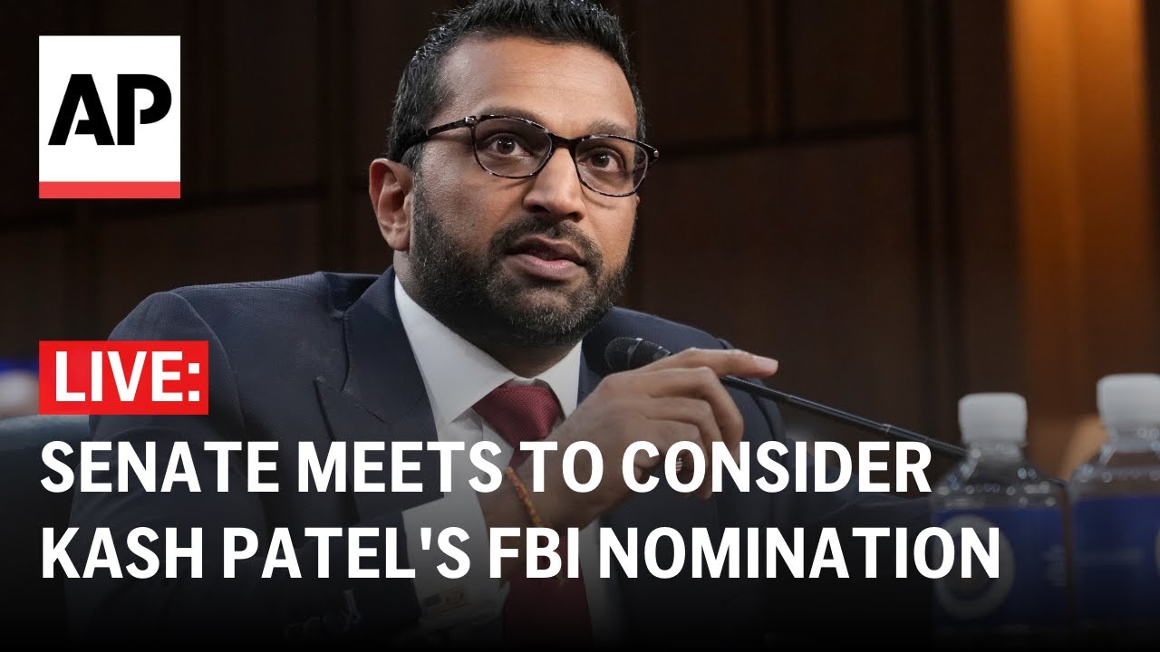 LIVE: Senate committee meets to consider Kash Patel's FBI Nomination