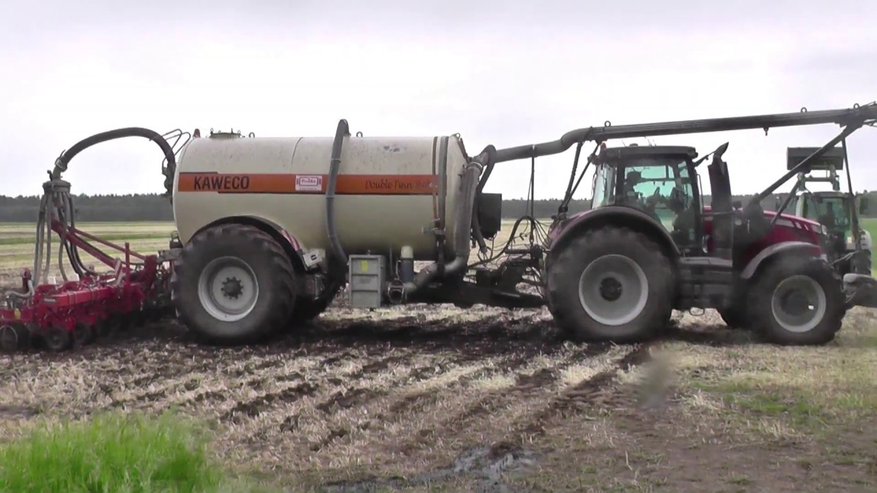 Strip -Till 2020 mit Massey Ferguson 8690 u. ein Kaweco Double Twin Shift Güllefass .