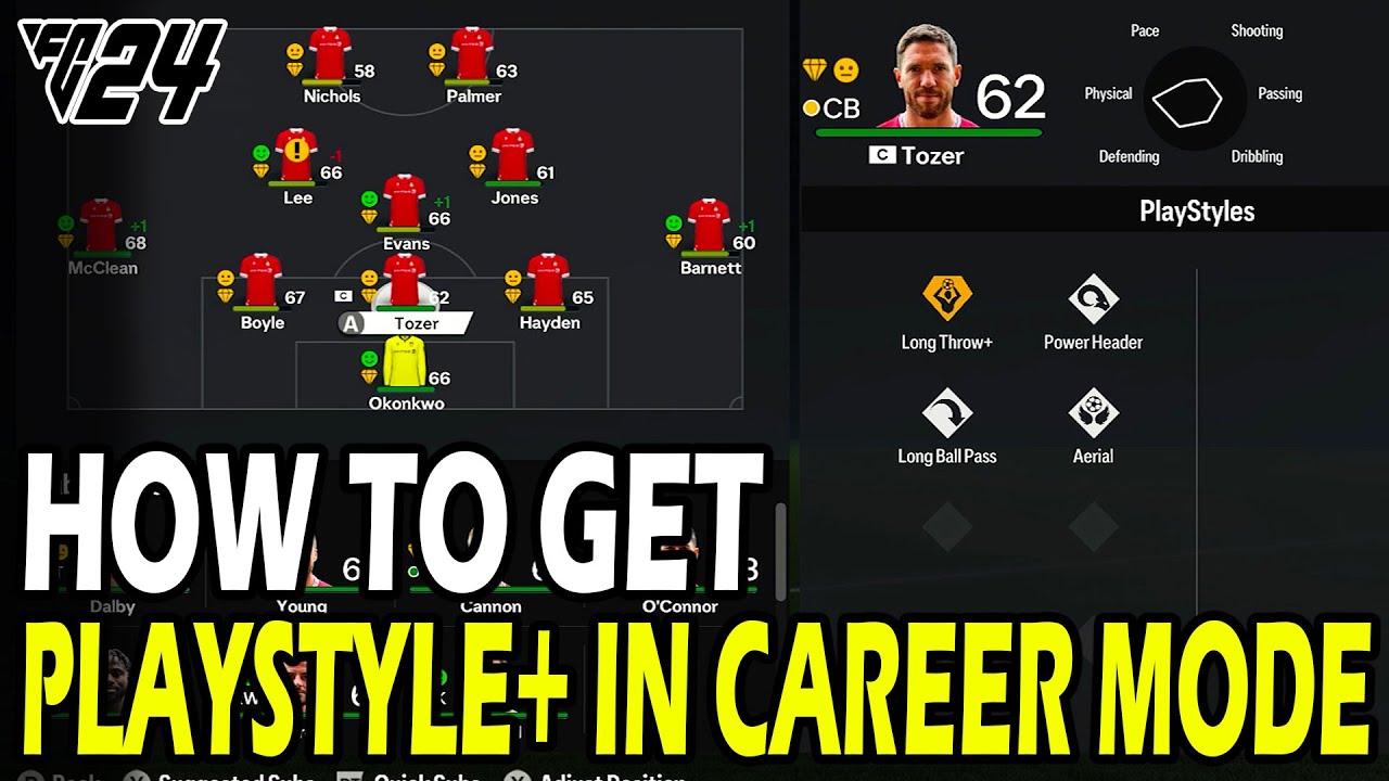 Как получить Playstyle Plus для ЛЮБОГО игрока в режиме карьеры EA FC 24