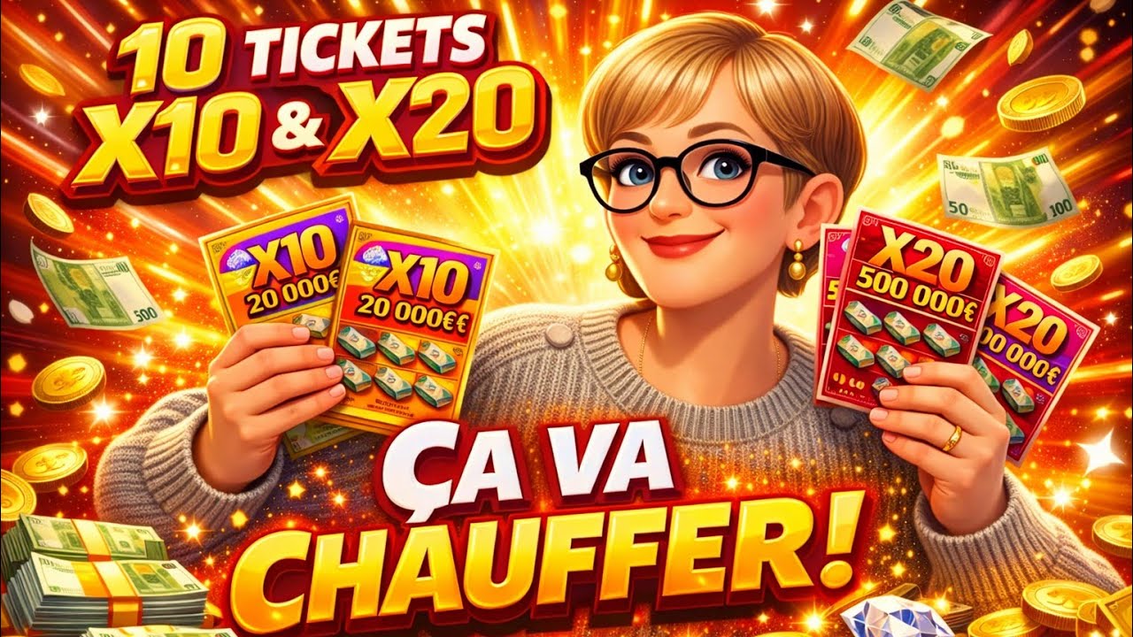 Grattage fdj 5 X 20 vs 5 X 10 🍀🍀🫶🫶💰💰