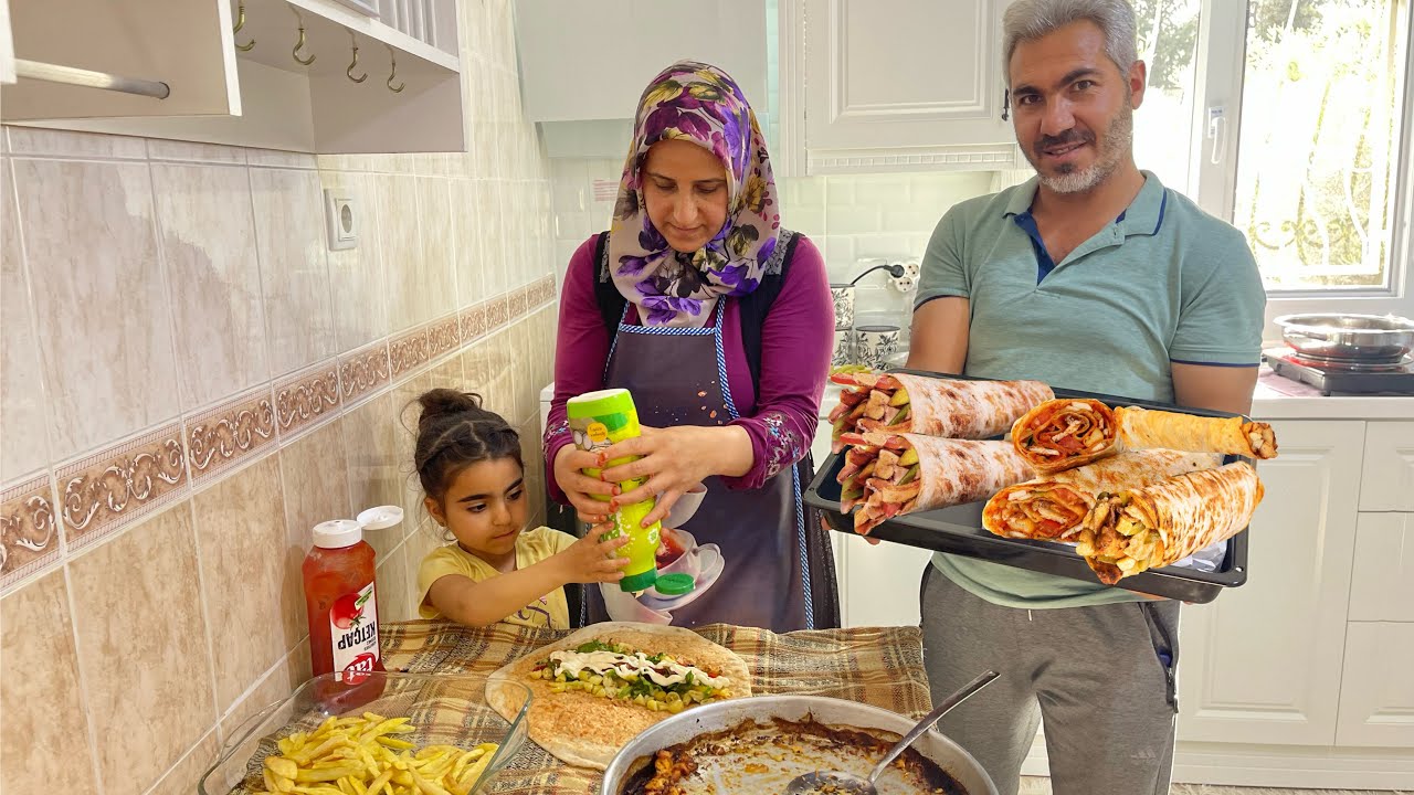Köy Usulü Evde Tavuk Döner~Köy Evi El Lezzeti🥰