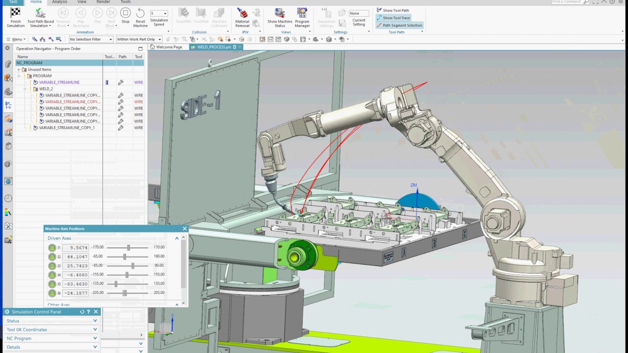 NX CAM Robotics with Welding & NACHI
