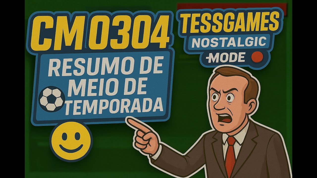 Como Jogar CM 03-04 - Championship Manager 03-04 - Resumo de meio de temporada.