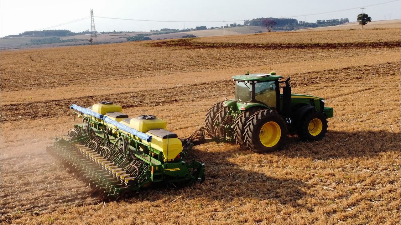 TRATOR JOHN DEERE 8250R e 7200M com as Novas Plantadeiras 1200  13/22 linhas PLANTIO SOJA 25/26