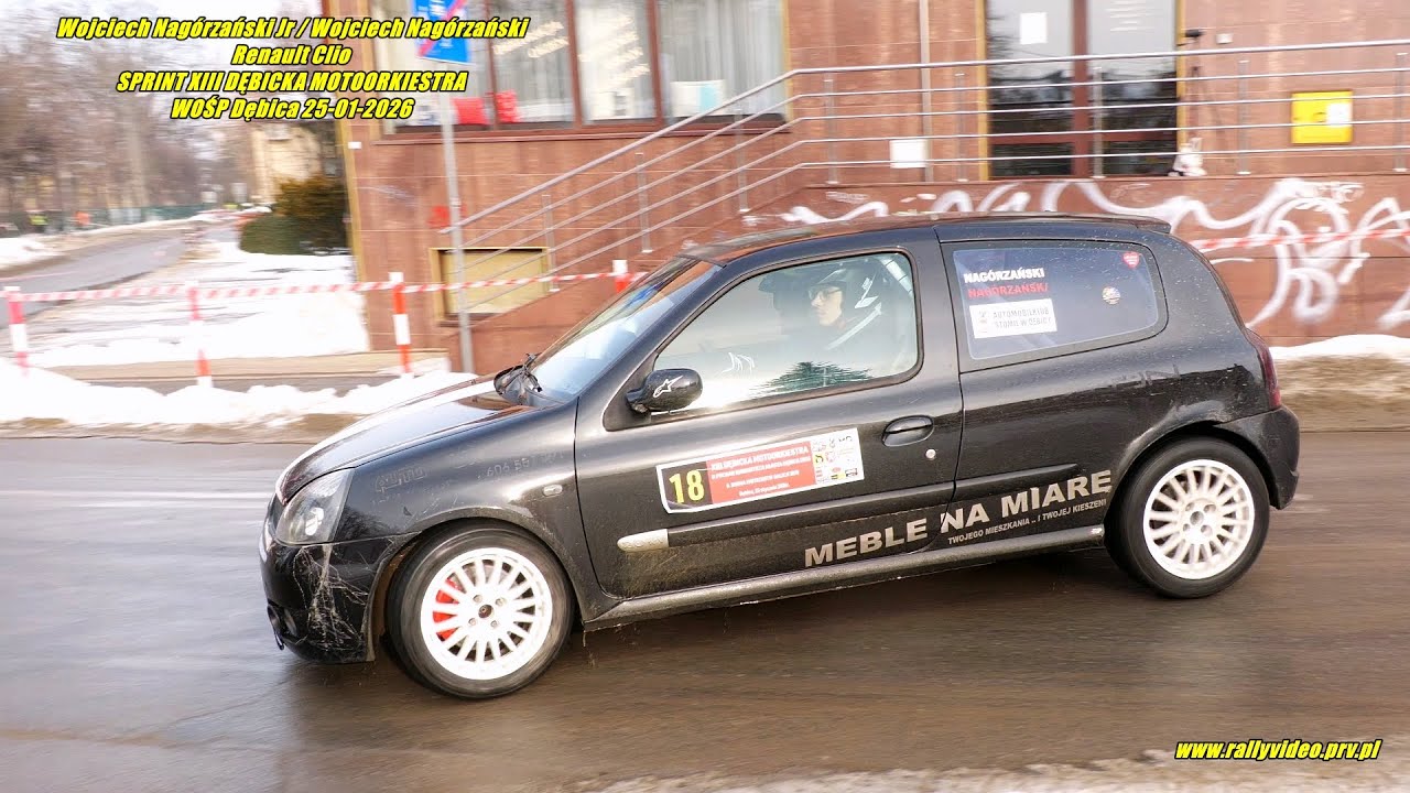 Wojciech Nagórzański Jr / W. Nagórzański -Renault Clio- SPRINT XIII DĘBICKA MOTOORKIESTRA WOŚP 2026