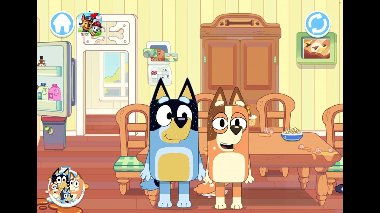 Part 5 bluey let’s play „ bluey is sick she has a virus bingo was mad at her „