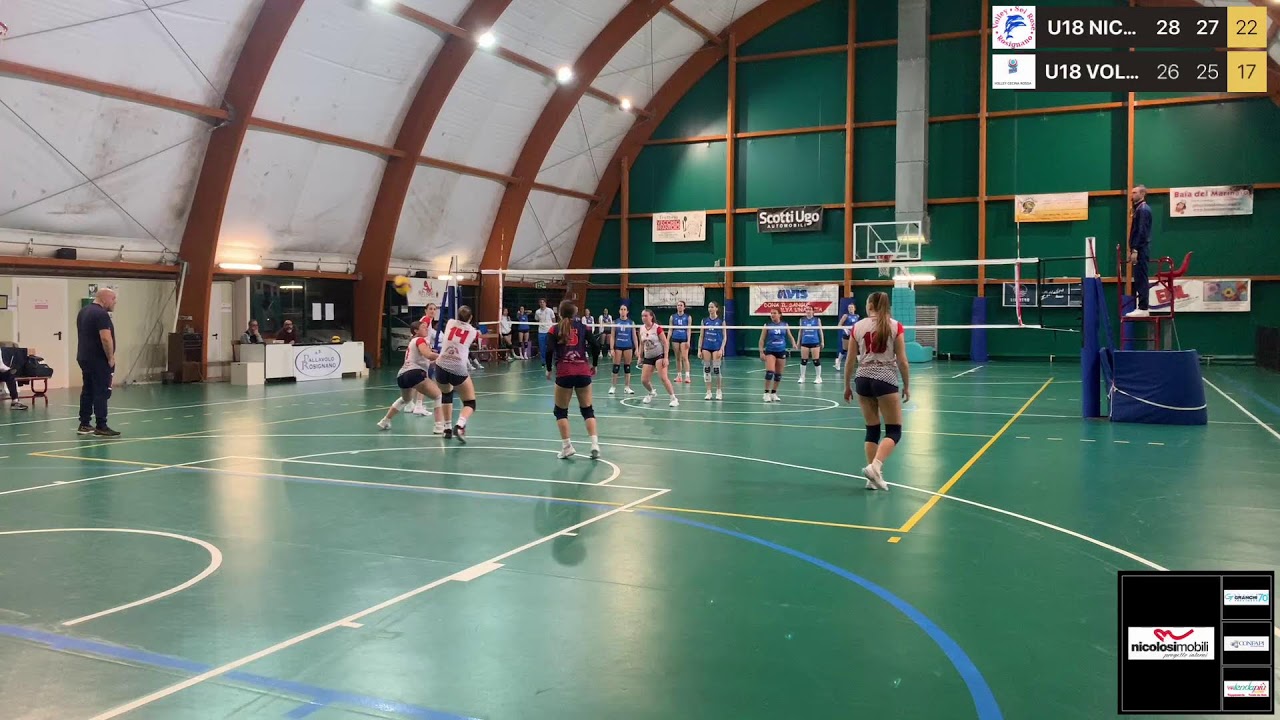 Live alimentato dall'app Swish Live
U18 NICOLOSI VS U18 VOLLEY CECINA