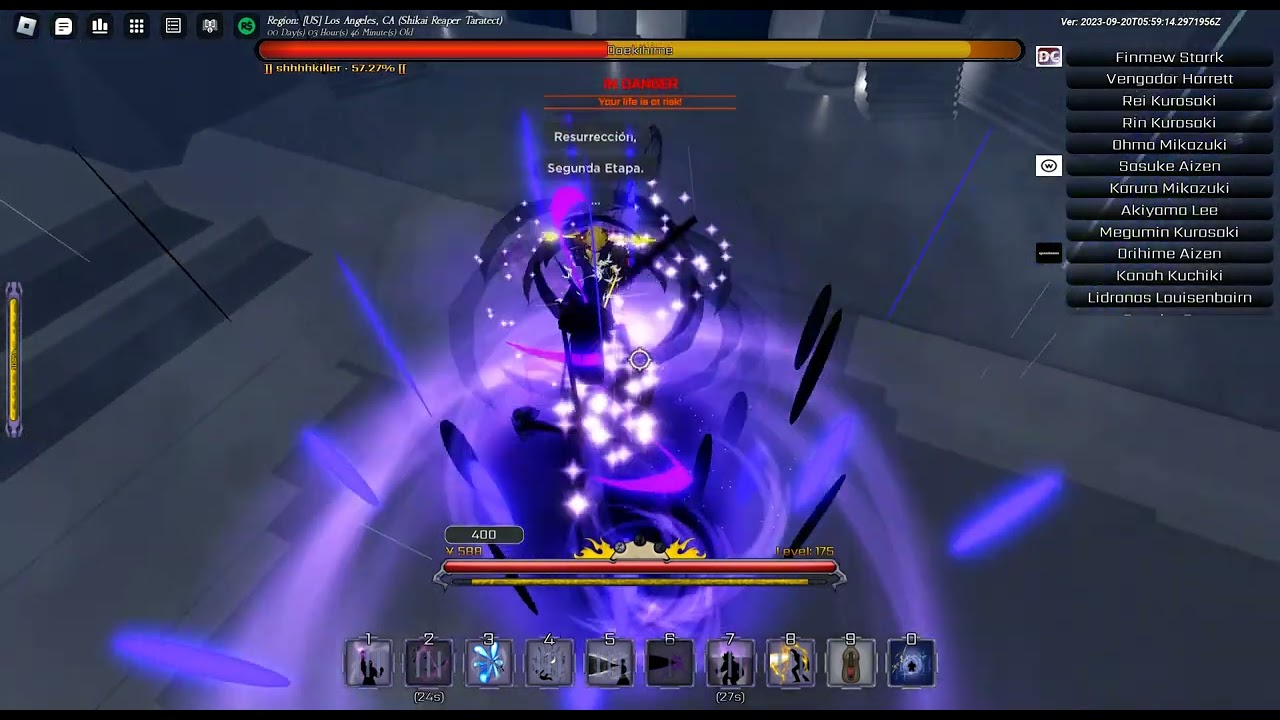 defeating segunda using chaos plus max strenght (peroxide roblox)