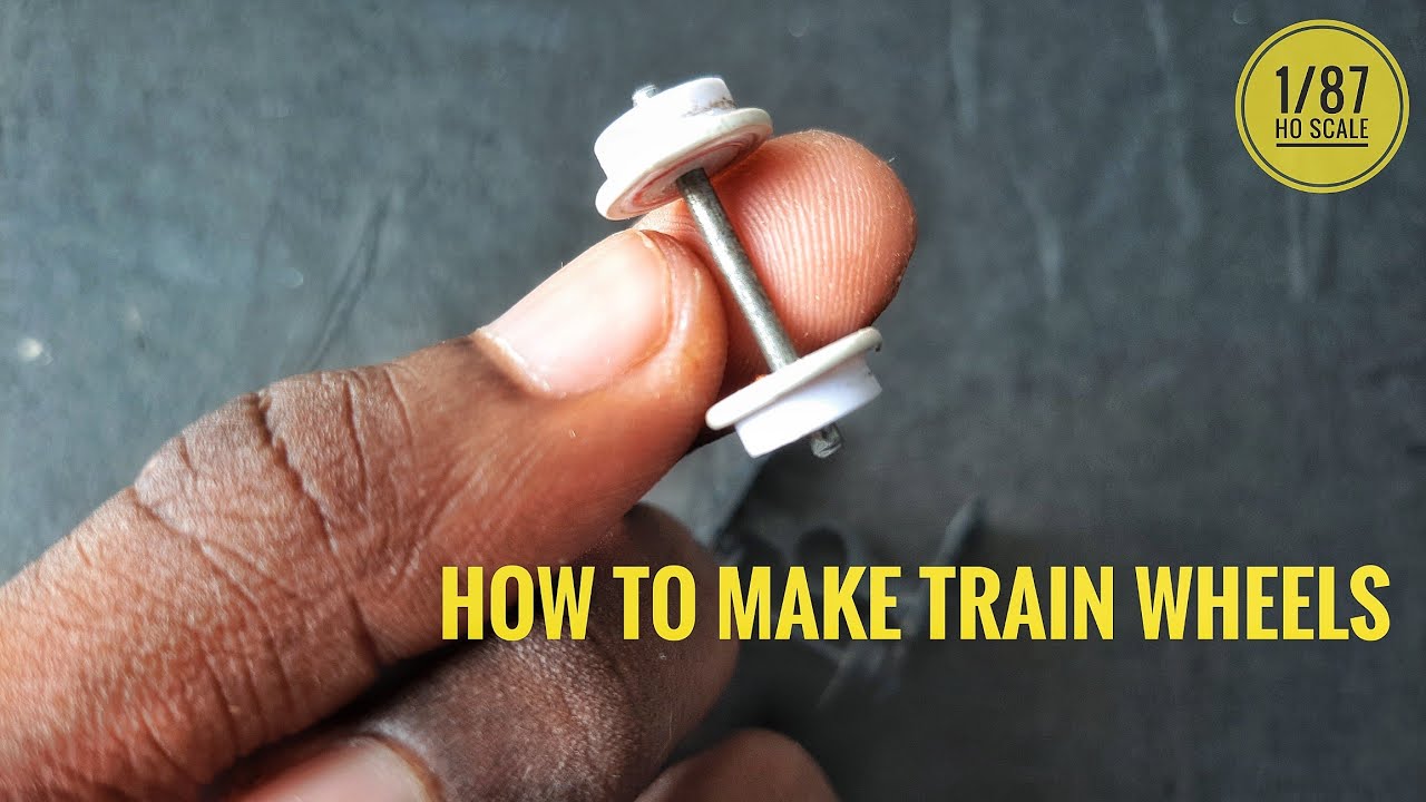 How To Make Train Wheels | HO train wheels | train wheels making | paper train wheels
