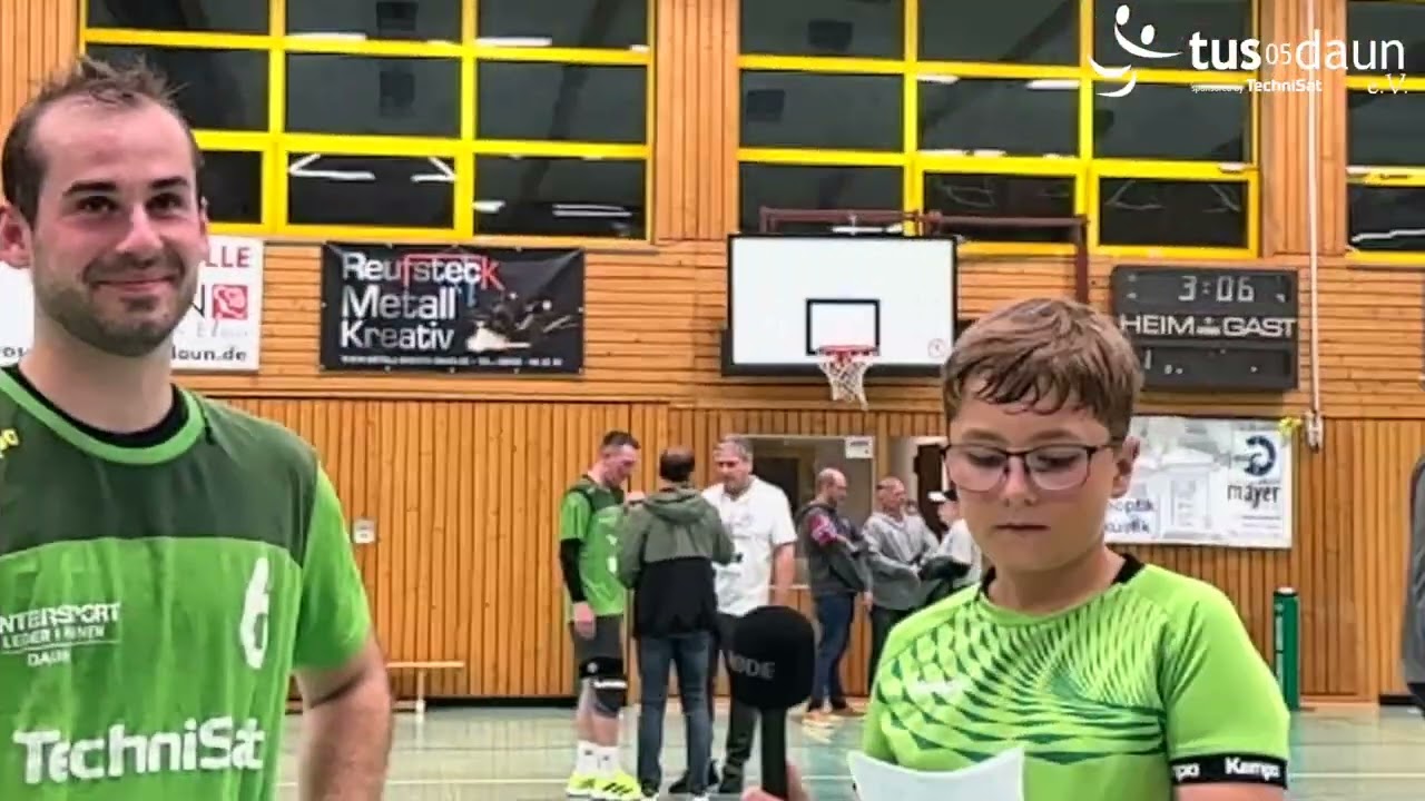 Jugend Interviews nach Spiel OL Rheinland Herren, TuS 05 Daun - HSG Wittlich, 1.11.2025