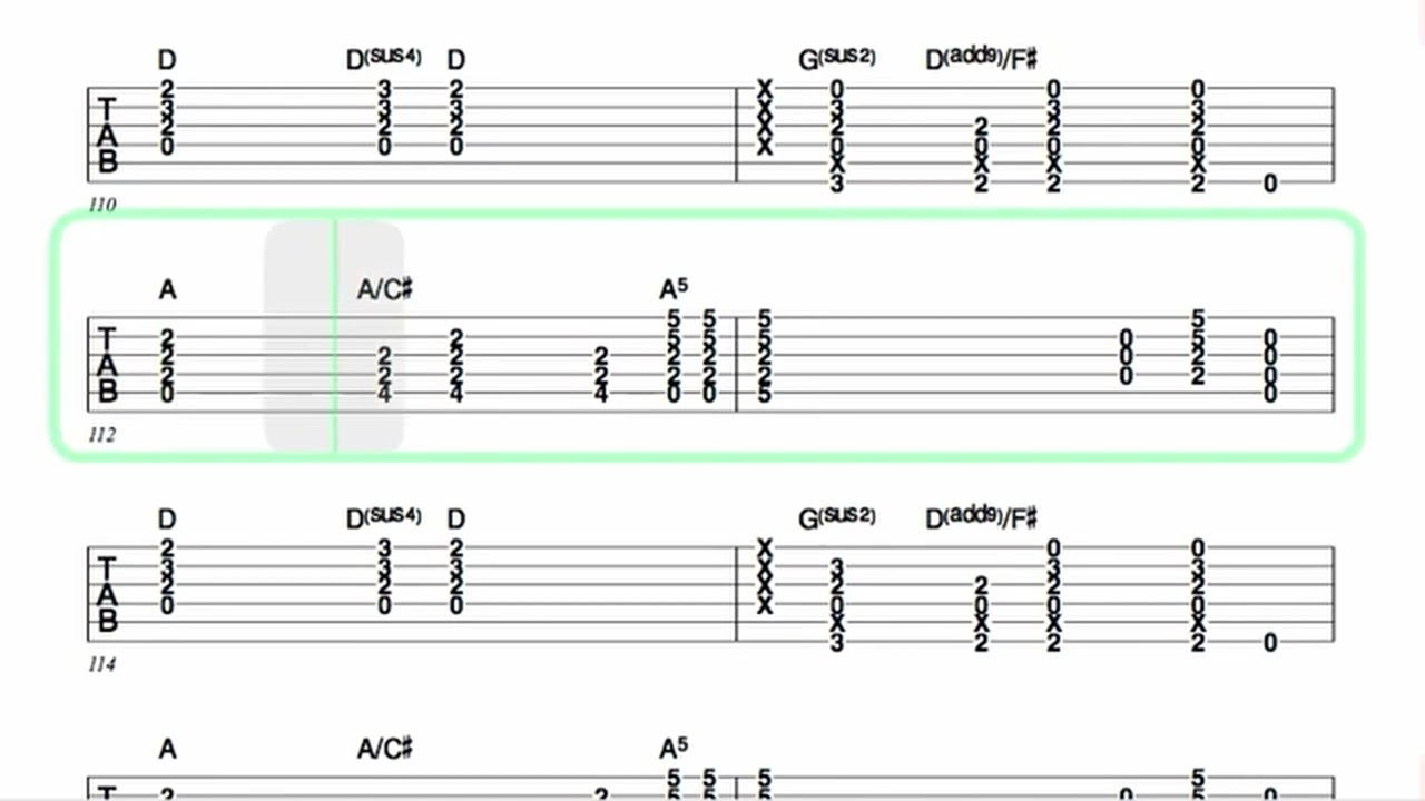 RUSH ● 2112 (part III, IV) [ Isolated Guitar 1 + TAB ]