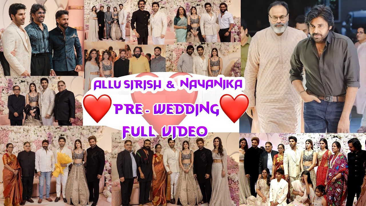 Allu Sirish & Nayanika Pre Wedding Full Video | Allu Arjun | Ram Charan | Prabhas | Mahesh Babu