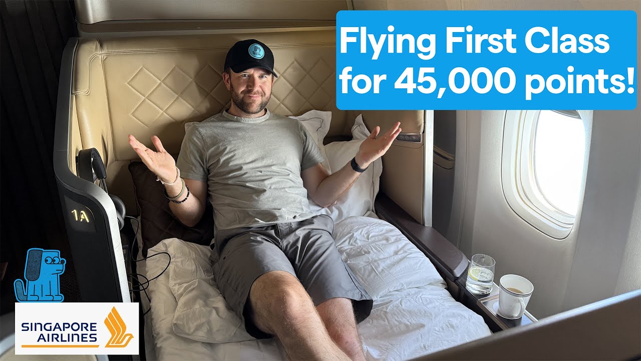 SINGAPORE FIRST CLASS🍾! On the 777 from Singapore to Hong Kong (SIN 🛫 HKG)