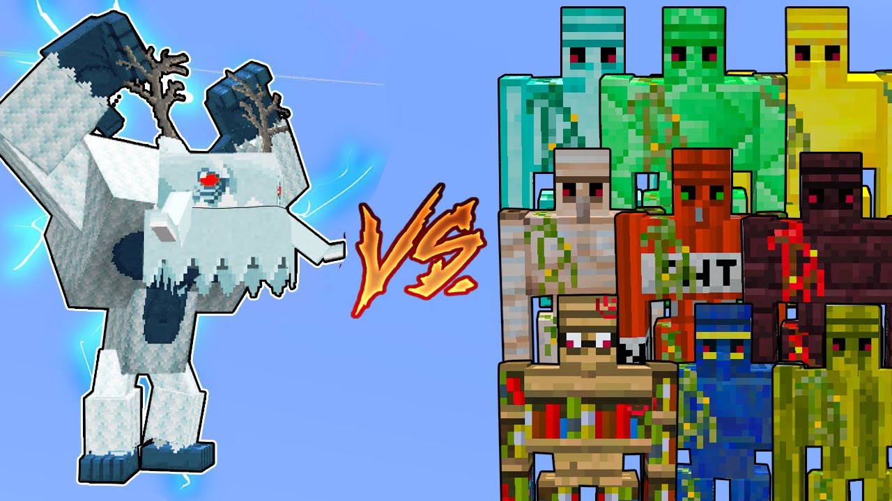 Frostmaw Vs. All Golems in Minecraft