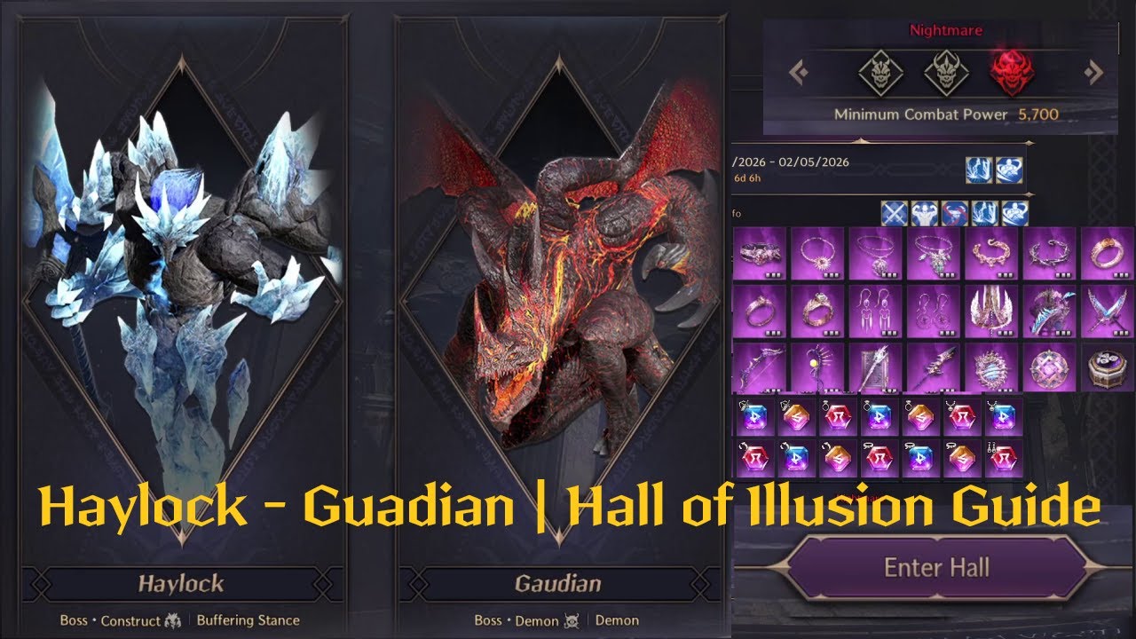 Hall of Illusion Haylock And Gaudian Guide | Throne and Liberty