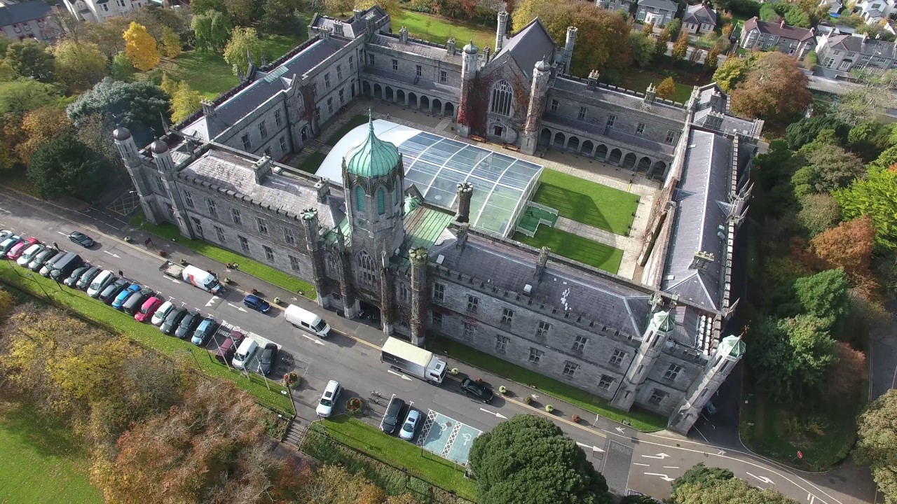 National University of Ireland Galway Aerial Footage 4K Video (2160p)