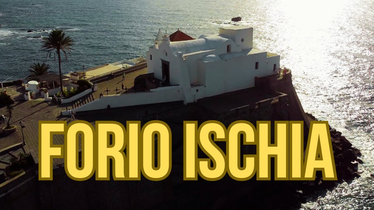 Forio Ischia beach and walking tour Italy 2024 - 4K