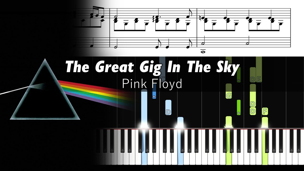 Pink Floyd - The Great Gig in the Sky - Accurate Piano Tutorial with Sheet Music