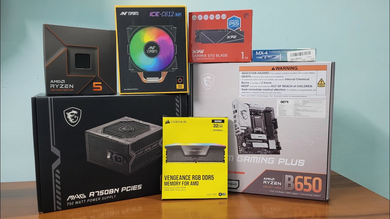 Building a Beast: Ryzen 5 7600X + MSI B650 Gaming Plus + Corsair RAM! Part 1