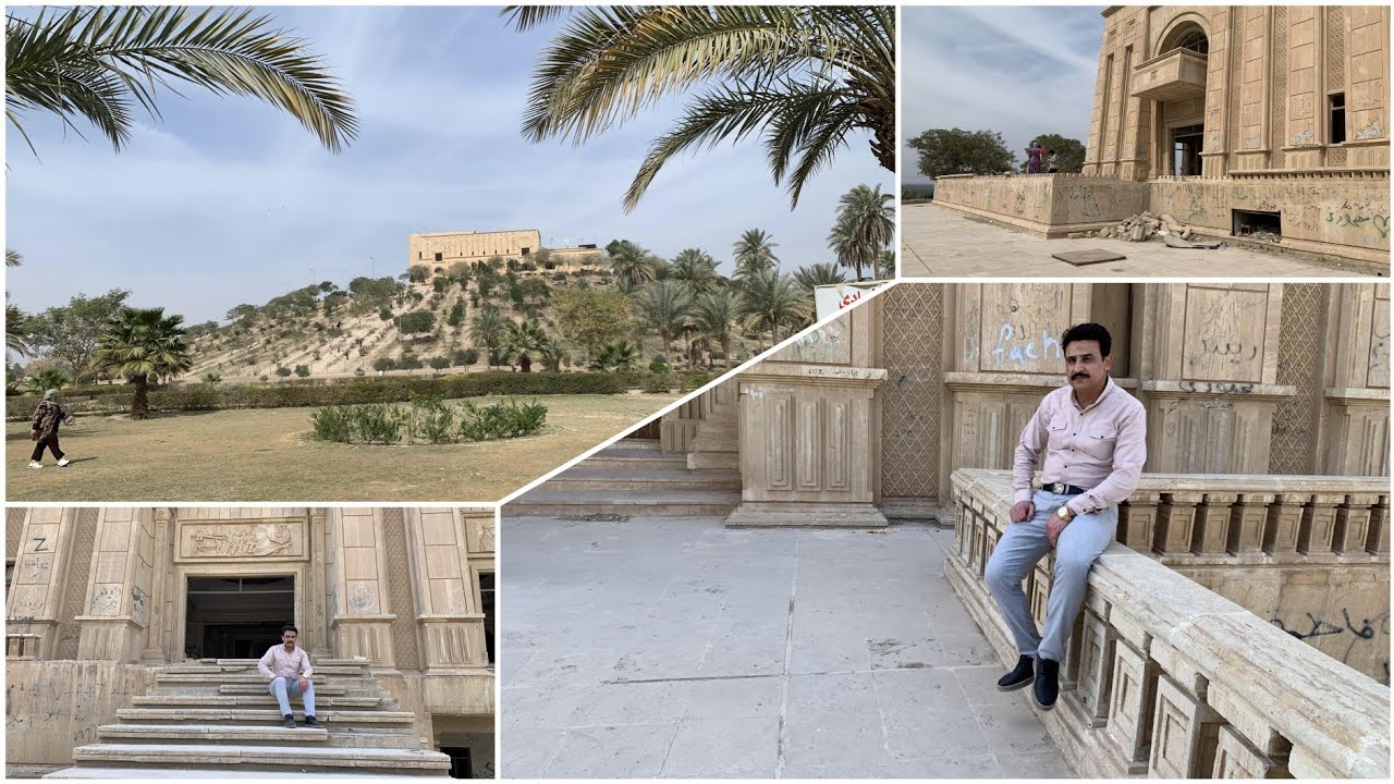 قصر صدام الرئيس السابق في بابل تحفة معمارية شاهدة على نهاية حقبة من تاريخ العراق#المغامر_فاضل_الشامي