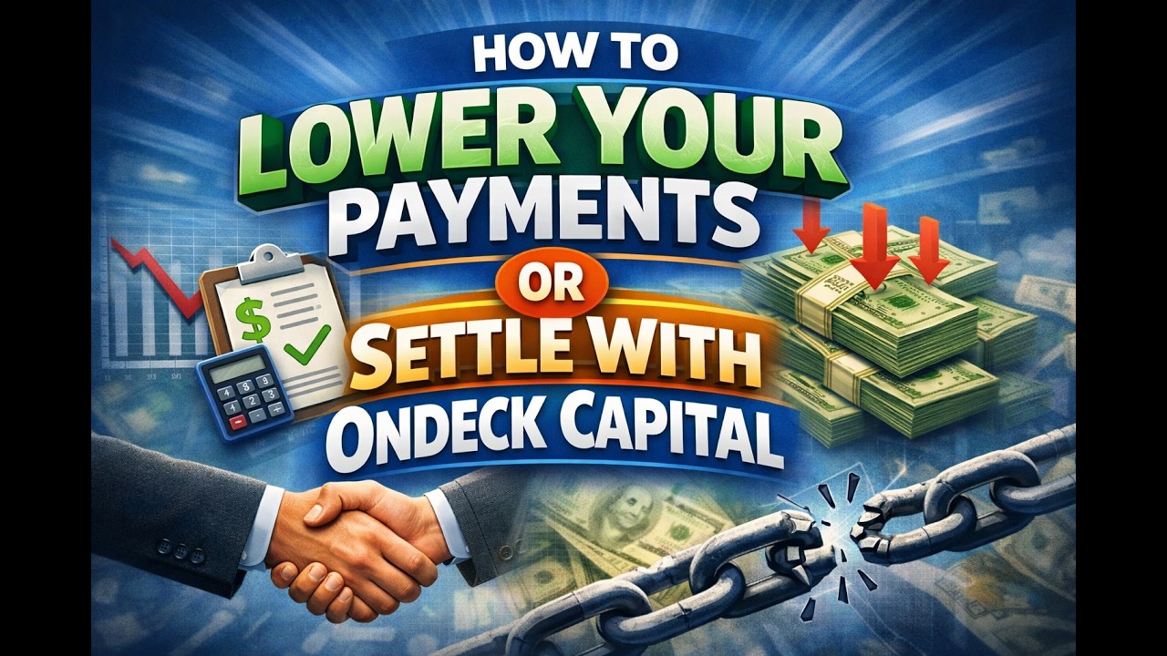 Воспользуйтесь услугами Ondeck Capital, чтобы снизить ежемесячные платежи или погасить кредит с м...