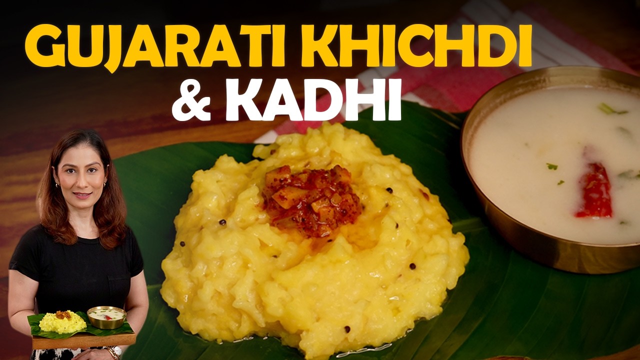 No Onion No Garlic Gujarati Khichdi Kadhi | Authentic & Easy Comfort Food Recipe 