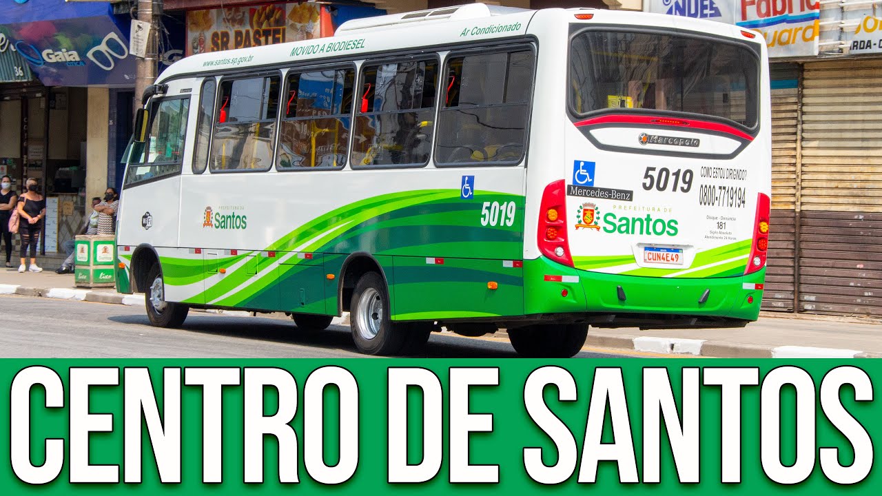 Praça Patriarca José Bonifácio (Santos/SP) - Movimentação de Ônibus #534