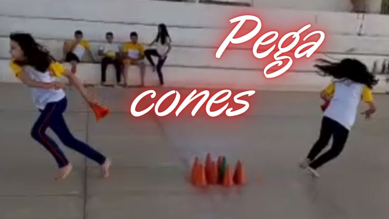Atividade lúdica para aulas de Educação Física (Pega cones) #physicaleducation #educacaofisica