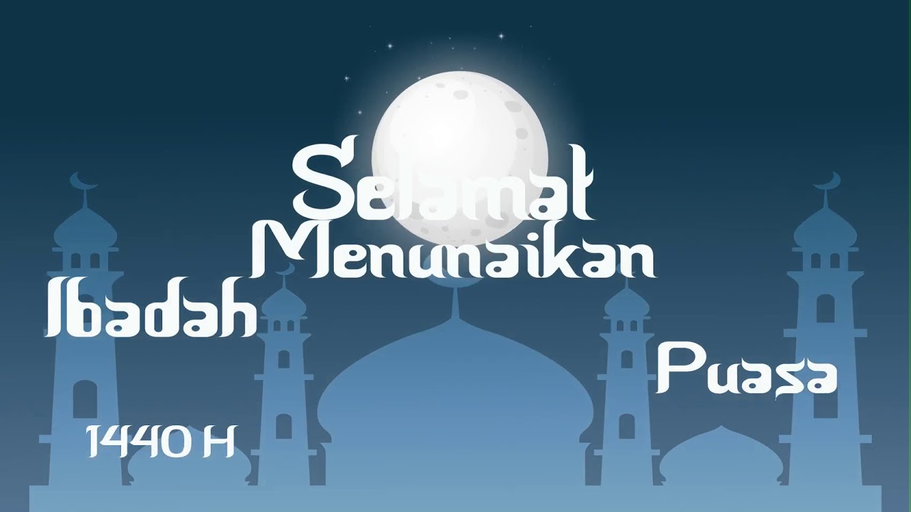 Template videografis ucapan selamat Ramadhan 1440 H (After Effect)